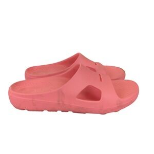 Women's Revitalign Coral Pink Orthopedic Slide Sandal Comfort Slip On 9 Recovery